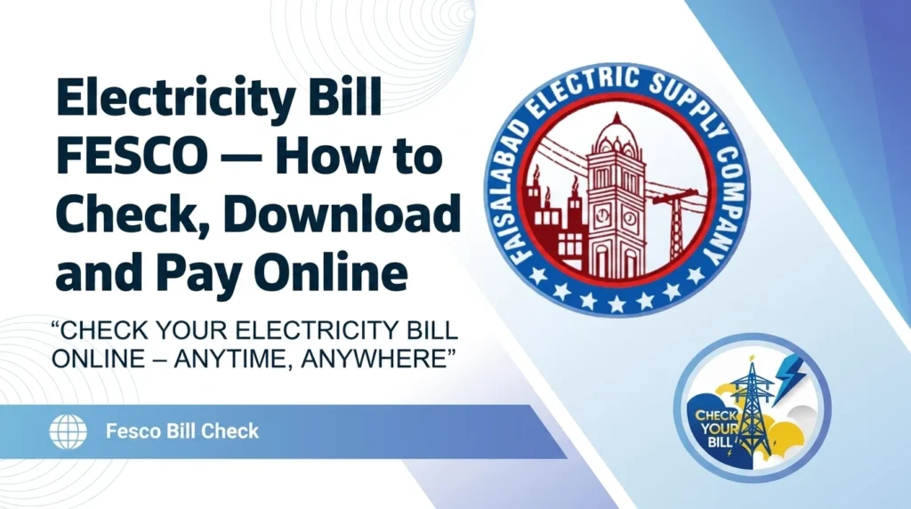 fesco electricity bill check online